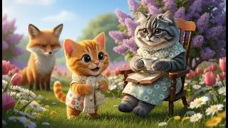 Hero Cat Sunny: Defeating the Cunning Fox, Bringing Happiness to Grandma - Animated Story