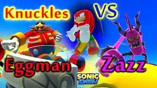 Sonic Dash (Day and Night update) - Knuckles VS Zazz VS Eggman [Widescreen / Landscape 1080p]