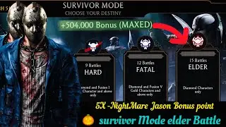 Elder Battle survivor Mode | Faction War Gameplay + Brutal ending Talent tree setups | MK Mobile