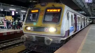 Dadar to Csmt Mumbai local train short journey at night time