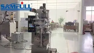 Salad paste middle sealing sachet vffs packing machine, peanut butter filling packaging machine