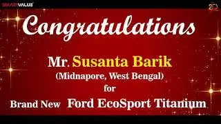 SmartValue Associates Lifestyle | Congratulations Mr. Susanta Barik for Brand New Ford EcoSport