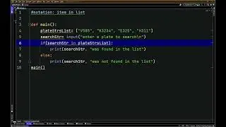 Python - Finding Items In Lists With The in Operator