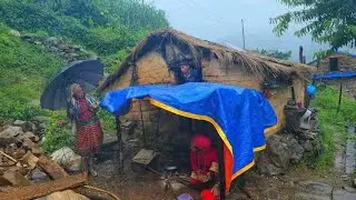 Best Life In A Himalayan Village During The Rainy Day | Most Beautiful | Village Documentary Video 