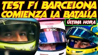 TEST F1 BARCELONA 5 DÍAS DE INFARTO, COLAPINTO, ALONSO Y CHECO A LA PALESTRA, NEUMÁTICOS, METEO, ETC
