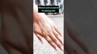 Aloevera and coconut oil for glowing skin pack🥰 #skincare #glowingskin #glassskin #shorts #ytshorts