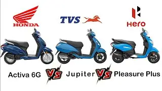 2021 |Hero Pleasure Vs Activa 6G Vs TVS Jupiter| Full Comparison