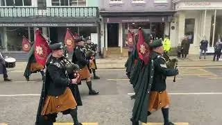Irish Guards Pipes and Drums in Windsor