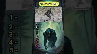 Cryptid Quiz! Can you guess them all? #cryptids #bigfoot  #creepy #quiz