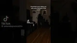 Its a proof that horror videos are scary only for the bg music! 😂 #horror #scary #shorts #reels