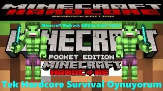 Minecraft Bedrock Edition Tek Hardcore Survival Oynuyorum Shorts Canlı Yayını Buyrun Gelin #9