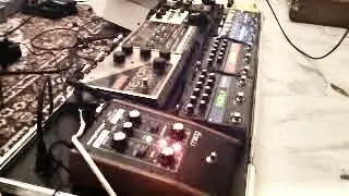 EHX Deluxe Memory Man, Moog MF-102 Ring Modulator, Red Witch Deluxe Moon Phaser