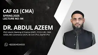 CA CAF-03 | Lecture 94 | Spring 2025 | Material Mix  & Yield Variance by Sir Abdul Azeem