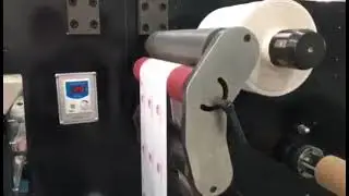 2 Colors Semi Rotary Flexo Printing With Semi Rotary Die Cutting Machine