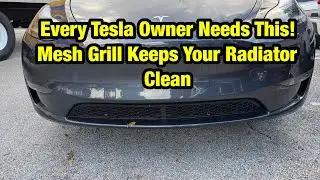 Защитите свою Tesla! Модификация Mesh Grill для моделей Y и 3 (радиатор больше не забит)