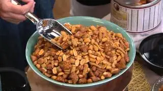 Peanut Shop of Williamsburg (2) 2lb Tins of Chesapeake Bay Snack Mix with Leah Williams