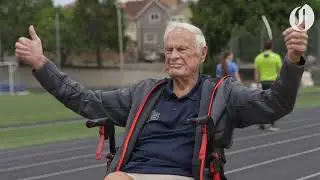 99-year-old walking laps until his 100th birthday to raise money for the Sunshine Division