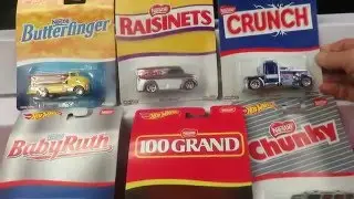 Hotwheels HAUL Nestle Candy Bar Cars Set of 6 - Krogers 3-16