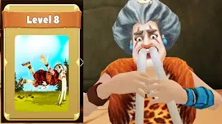 Scary Teacher Stone Age New Update Level 8 Toothpaste Pranks