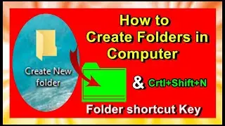 How to create a new Folder in your computer | How to create folder shortcut on desktop windows