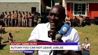Joshua Kutuny dares DP Ruto to leave Jubilee party