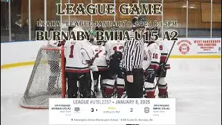 2025 1 8 8:30PM Integrated Game BURNABY MHA U15A2 VS WEST VANCOUVER A2  At West Vancouver Ice Arena