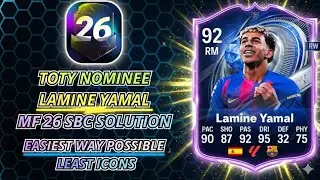 TOTY NOMINEE LAMINE YAMAL SBC (LEAST ICONS) (Easiest Way Possible) | Madfut 26 Sbc Solutions