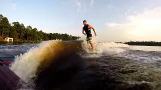 Nathan Irwin Wakesurf on Lake Gladewater