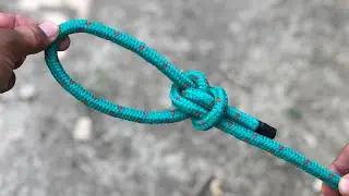 Single Rope Loop Reinforced Knot , Must Be Released , Knot Technique 👍