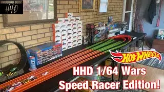 HHD 1/64 Wars Speed Racer Edition! Hot Wheels Racing 1/2 Mile Down & Back Racing!