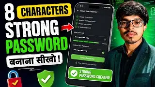 8 Character Strong Password Kaise Banaye | Strong Password Kaise Banate Hain | Password Kaise Banaye