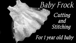 Baby frock cutting and stitching for 1 year old baby in Hindi /1 sal ke bacchi ka frock banana sikhe