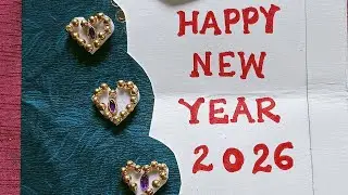 NEW YEAR CARD making by old wedding card 💜DIY CRAFT IDEAS @deepaanu5468