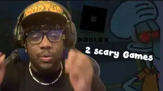 Playing 2 Roblox Horror Games *Squidward ￼trying to kill me because I take his job*