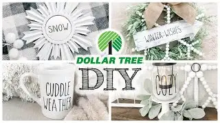 DIY Dollar Tree Winter Decor | 4 PROJECTS!