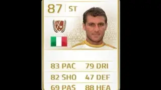 FIFA 14 LEGEND VIERI 87 Player Review & In Game Stats Ultimate Team