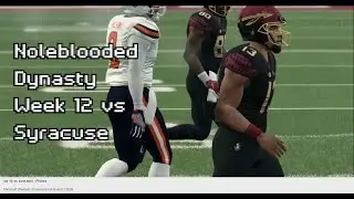 RPCS3 PS3 CFB Revamped NCAA Football 14 gameplay | Noleblooded Dynasty Week 12 vs Syracuse