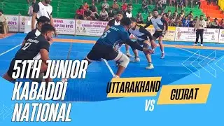 UTTARAKHAND 🆚 GUJRAT || 51th JUNIOR KABADDI NATIONAL CHAMPIONSHIP 2025-26