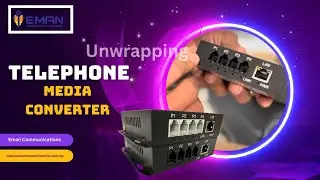 Telephone Media Converter (4Channel 1RJ 100 Ethernet, SM Single Fiber 20km SC || Eman Communcations