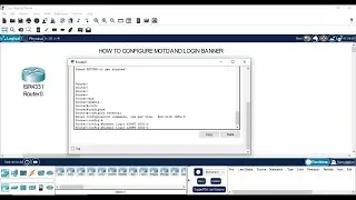 HOW TO CONFIGURE ROUTER MOTD (MESSAGE OF TODAY) BANNER | CNNA CCNP CCIE CISCO TRANING