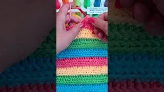 Linked Single Crochet #shorts