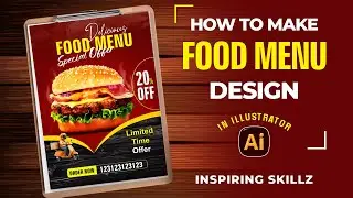 How to Design a Food Menu in Adobe Illustrator | Step-by-Step Tutorial