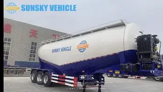 45CBM Bulk Cement Trailer for sale in Algeria