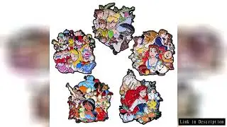 Cartoon Princess Enamel Pin Brooches For Women Lapel Pins Badge on Backpack Costume Accessories Fash