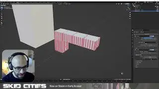 Modeling Cyberpunk city building art live