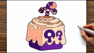 How to draw Dough fruit | Blox fruits | Step by step