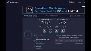 تجربة عرض 240MB اتصالات الجزائر وتجربة التحميل والرفع