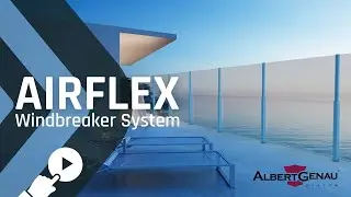 AirFlex - Windbreaker System: Retractable Glass Balustrade
