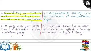What is the difference between National and Regional party?