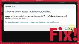Windows cannot access you do not have permission to access fix